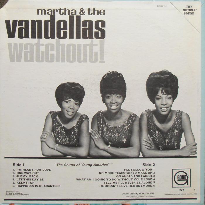 Martha & The Vandellas – Watchout! 3