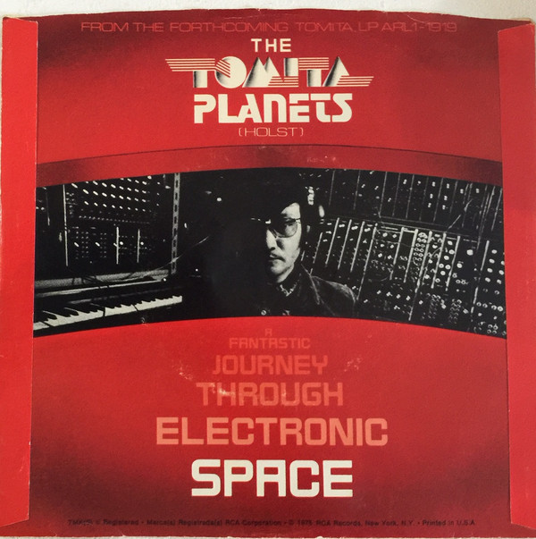 Single/promo: The Tomita Planets: I. Excerpt From Mars / II. Excerpt From Venus (back)