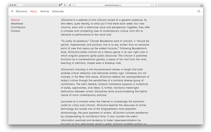 4 Columns website 5