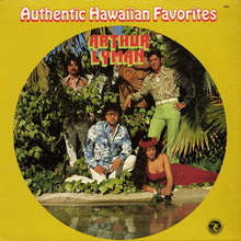 Arthur Lyman – <cite>Authentic Hawaiian Favorites</cite> album art