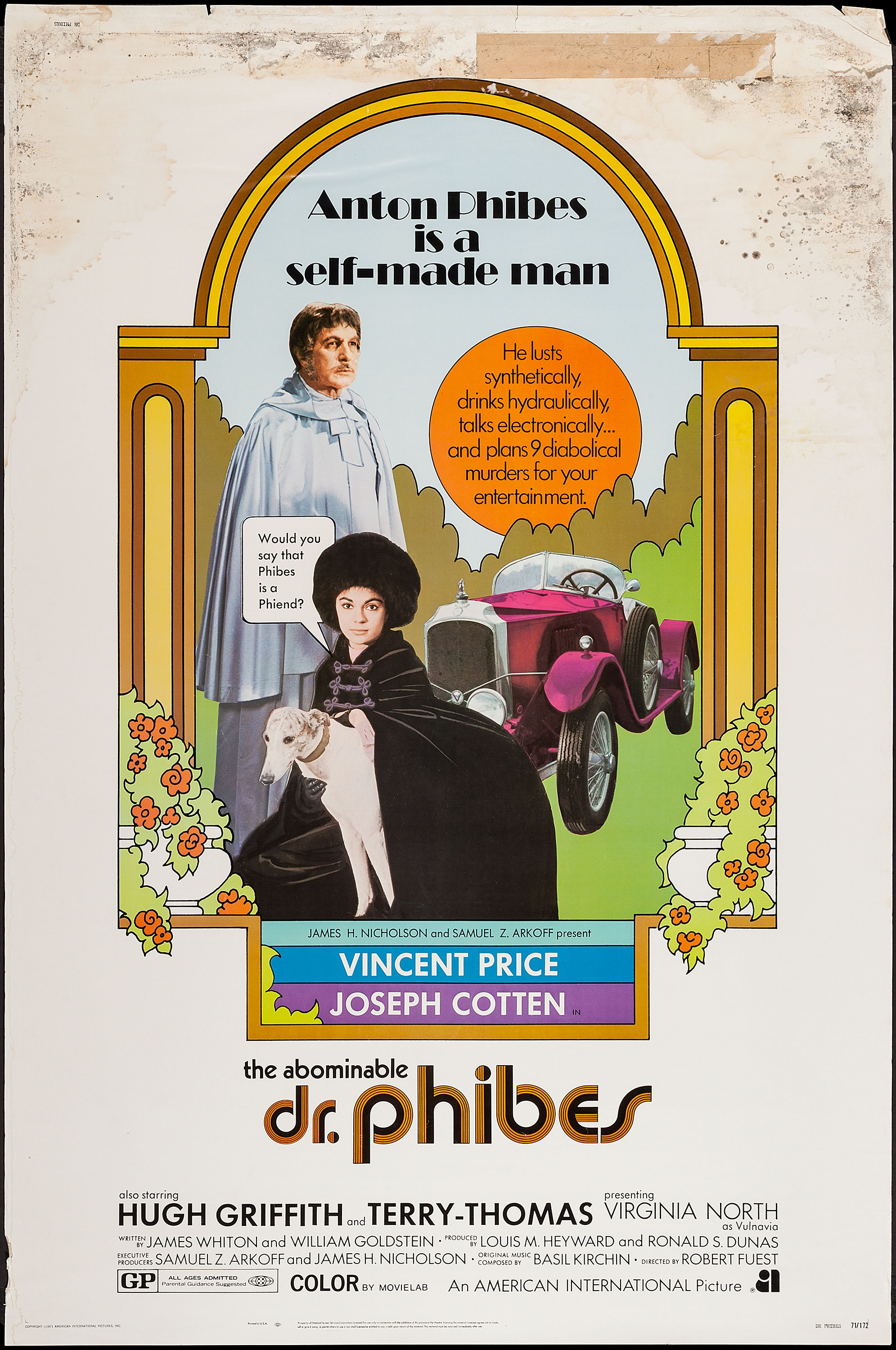 Details about   Dr Phibes Rises Again FRIDGE MAGNET movie poster 