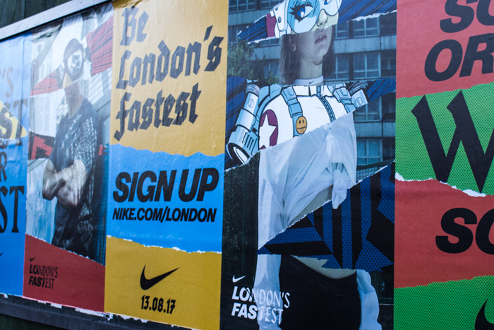 “London’s Fastest” poster campaign by Nike 3
