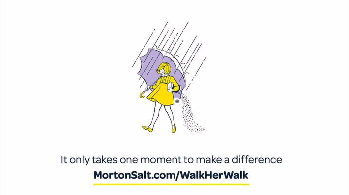 The clip ends with an image of the “Morton Salt Girl”. Since this brand figure is one of the ten best-known symbols in the United States, there is no need for additionally showing the wordmark. Omnes delivers the message (“It only takes one moment to make a difference / Help brighten the world”) and, in a bolder weight, the link to the campaign web page.