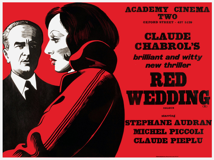 AKA Wedding in Blood (FR 1973) — The generically named Egyptienne comes somewhat close for “Red Wedding”. The italic for “brilliant…” is very similar to Doric Italic No. 1.