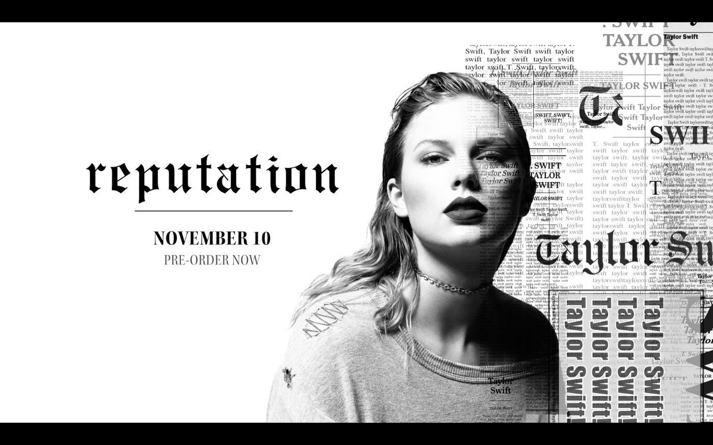 Taylor Swift – Reputation - Fonts In Use