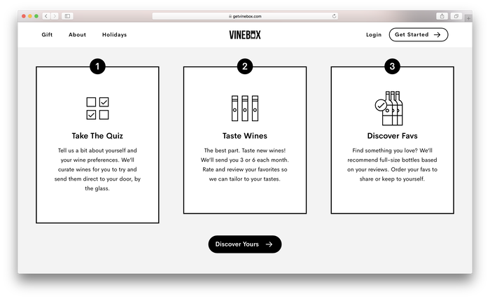 Vinebox website 5