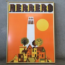 Poster for Lowell Herrero paintings show, Nut Tree, 1970