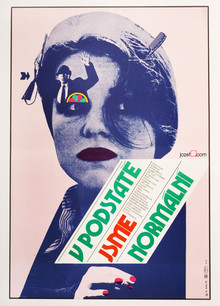 <cite>V podstatě jsme normální</cite> (1981) Czechoslovak movie poster