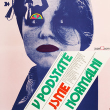 <cite>V podstatě jsme normální</cite> (1981) Czechoslovak movie poster