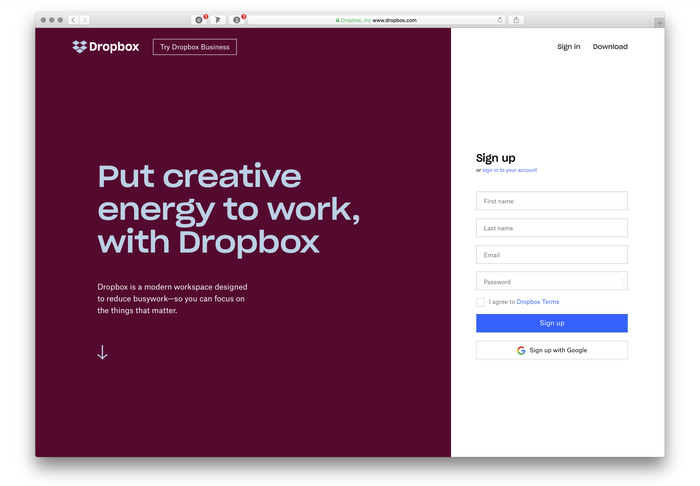 Dropbox identity (2017 redesign) 2