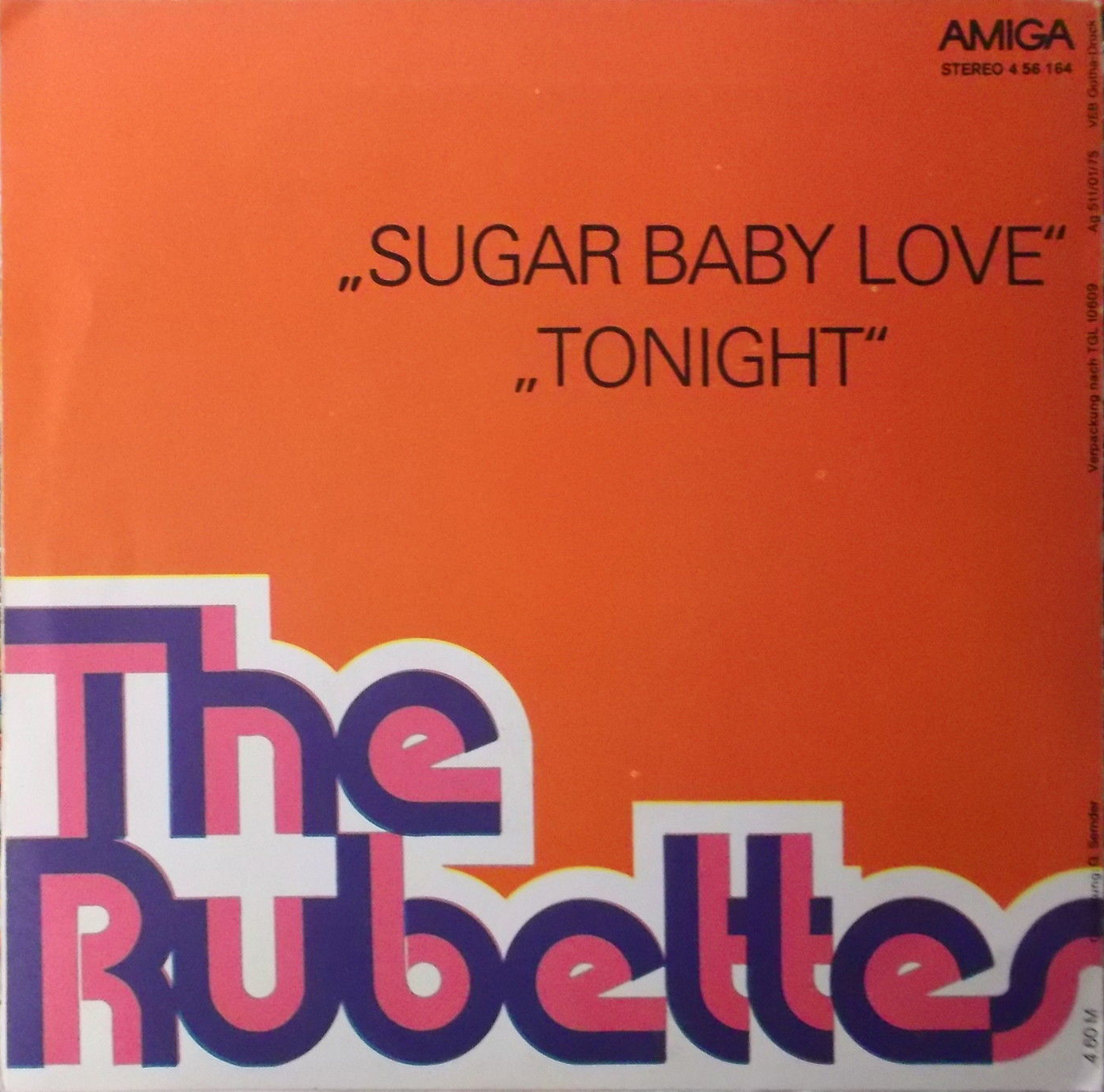 The Rubettes Sugar Baby Love Single Cover Fonts In Use