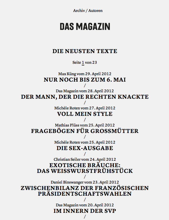 Das Magazin Blog 3