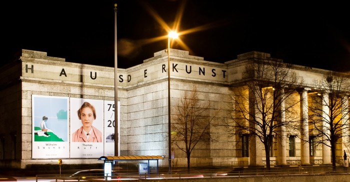 Signage of Haus der Kunst in Munich