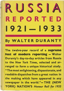 <cite>Russia Reported: 1921–1933</cite> by Walter Duranty