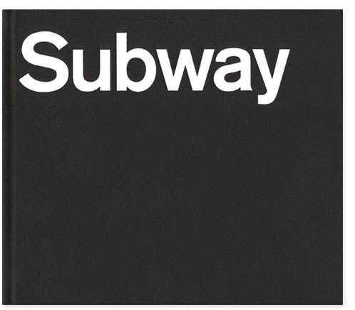 Blue Pencil Edition Front Cover: “Subway” stamped in white foil on black linen in Akzidenz Grotesk BQ Medium.