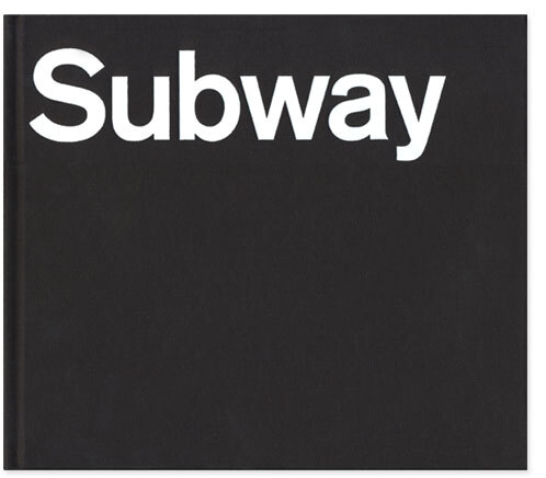 Blue Pencil edition front cover: “Subway” stamped in white foil on black linen in Akzidenz Grotesk BQ Medium.