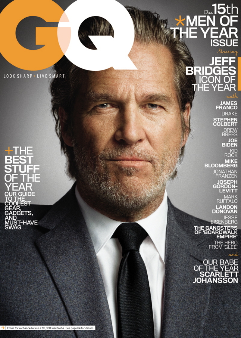 GQ Dec. 2010 “Men of the Year” Covers Fonts In Use