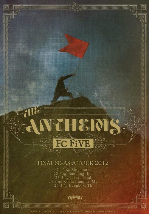 FC FiVE: The Anthems tour poster
