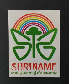 “Suriname – beating heart of the amazone” sticker