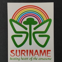 “Suriname – beating heart of the amazone” sticker