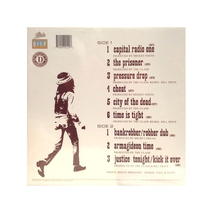 Back cover of the Drastic Plastic Records reproduction