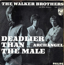 The Walker Brothers – “Deadlier Than The Male” / “Archangel” Dutch single cover