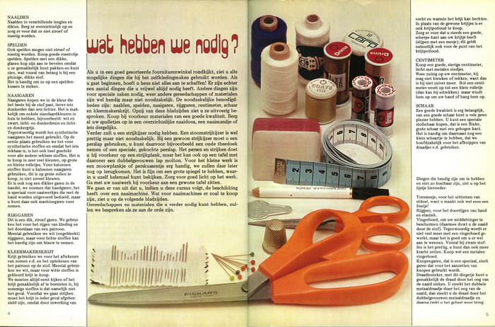 “Wat hebben we nodig?” (What do we need?) is in a filled-in version of Paperclip. The body text for the book was set with the IBM Selectric Composer, with these pages in IBM’s Century.