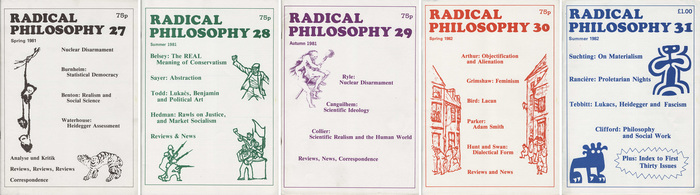 Radical Philosophy 27–31, Spring 1981–Summer 1982