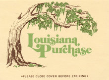 Louisiana Purchase matchbook cover