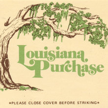 Louisiana Purchase matchbook cover