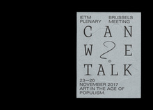 <cite>Can We Talk? Art in the age of populism</cite> (publication)