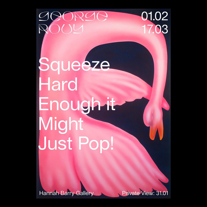 George Rouy: Squeeze Hard Enough it Might Just Pop! exhibition posters 1
