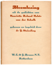 <cite>Bloemlezing</cite> by Henriette Roland Holst-van der Schalk