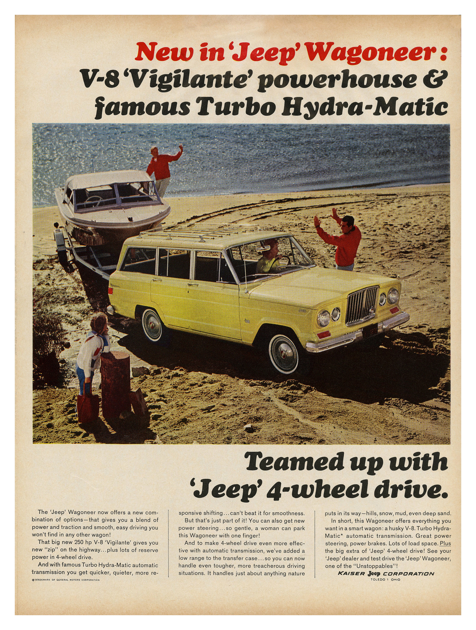 1974 Jeep Wagoneer The Ultimate 4 Wheel Drive-Original Print Ad 8.5 x 11" 