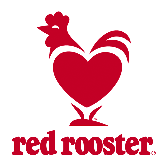 Logo variation featuring the rooster with heart, introduced by Brand Council in 2014.