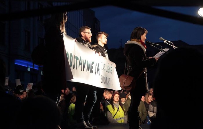 Mass Protests in Slovakia 1