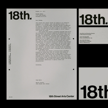 18th Street Arts Center identity (fictional)