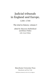 <cite>The Trial in History</cite>, Manchester University Press