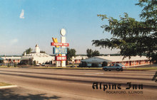 Alpine Inn, Rockford, Illinois postcard