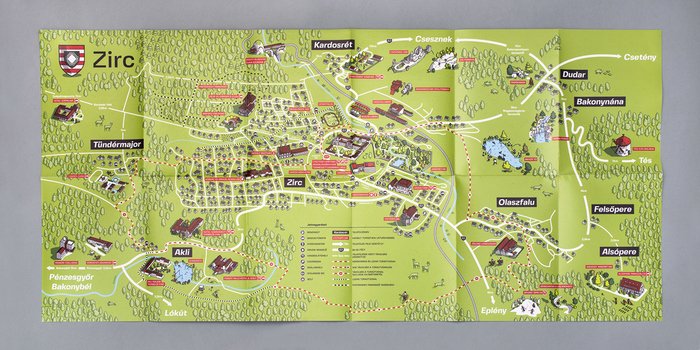 Zirc tourist map 3