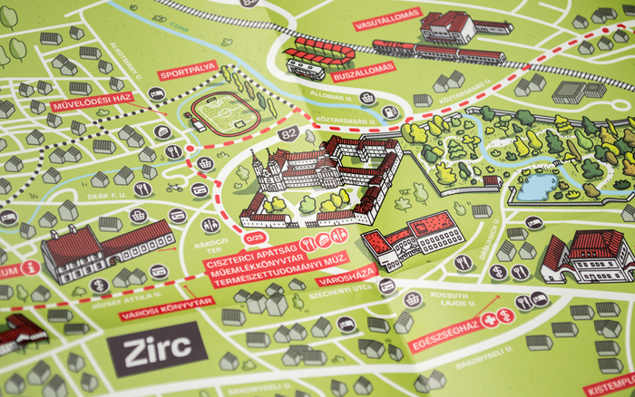 Zirc tourist map 6