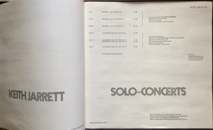 Keith Jarrett — Solo-Concerts 2