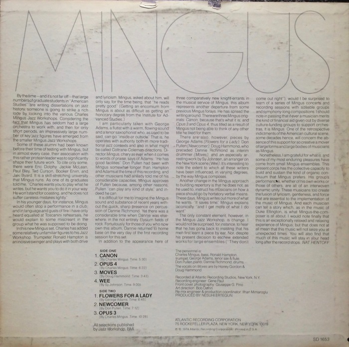 Charles Mingus — Mingus Moves album art 2