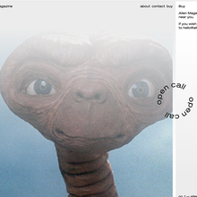 <cite>Alien Magazine</cite> website