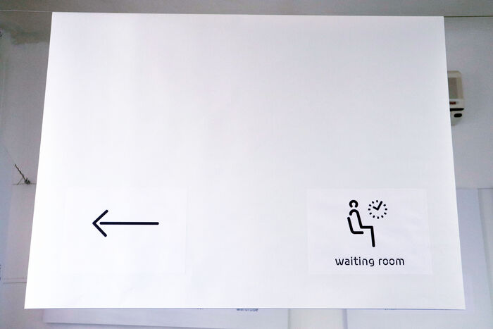 Waiting room pictogram