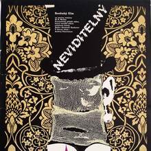 <cite>Neviditelný (The Invisible Man) </cite><span>Czechoslovak movie poster</span>