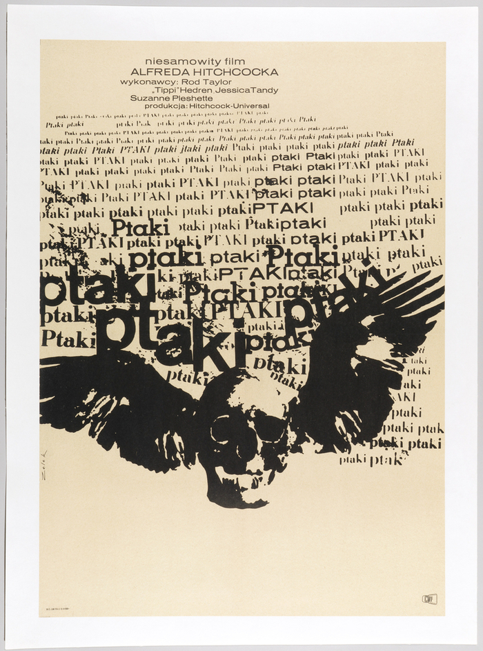 Poster, Ptaki [The Birds], 1963–65; offset lithograph on wove paper, mounted on canvas; 83.6×58.9 cm (32 15/16 × 23 3/16 in.); Gift of Sara and Marc Benda; 2010-21-7