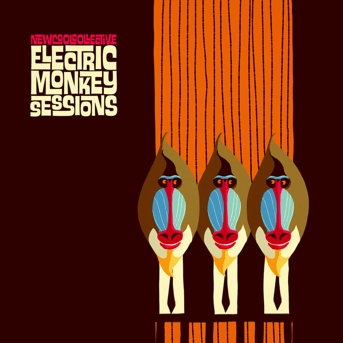 Front cover of New Cool Collective’s Electric Monkey Sessions, 2014. [More info on Discogs]