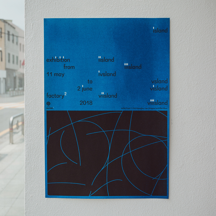 Poster, riso-printed by Corners Printed, Korea