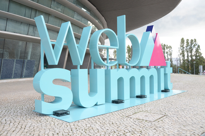 The Web Summit logo in use since 2015, with connected m’s.